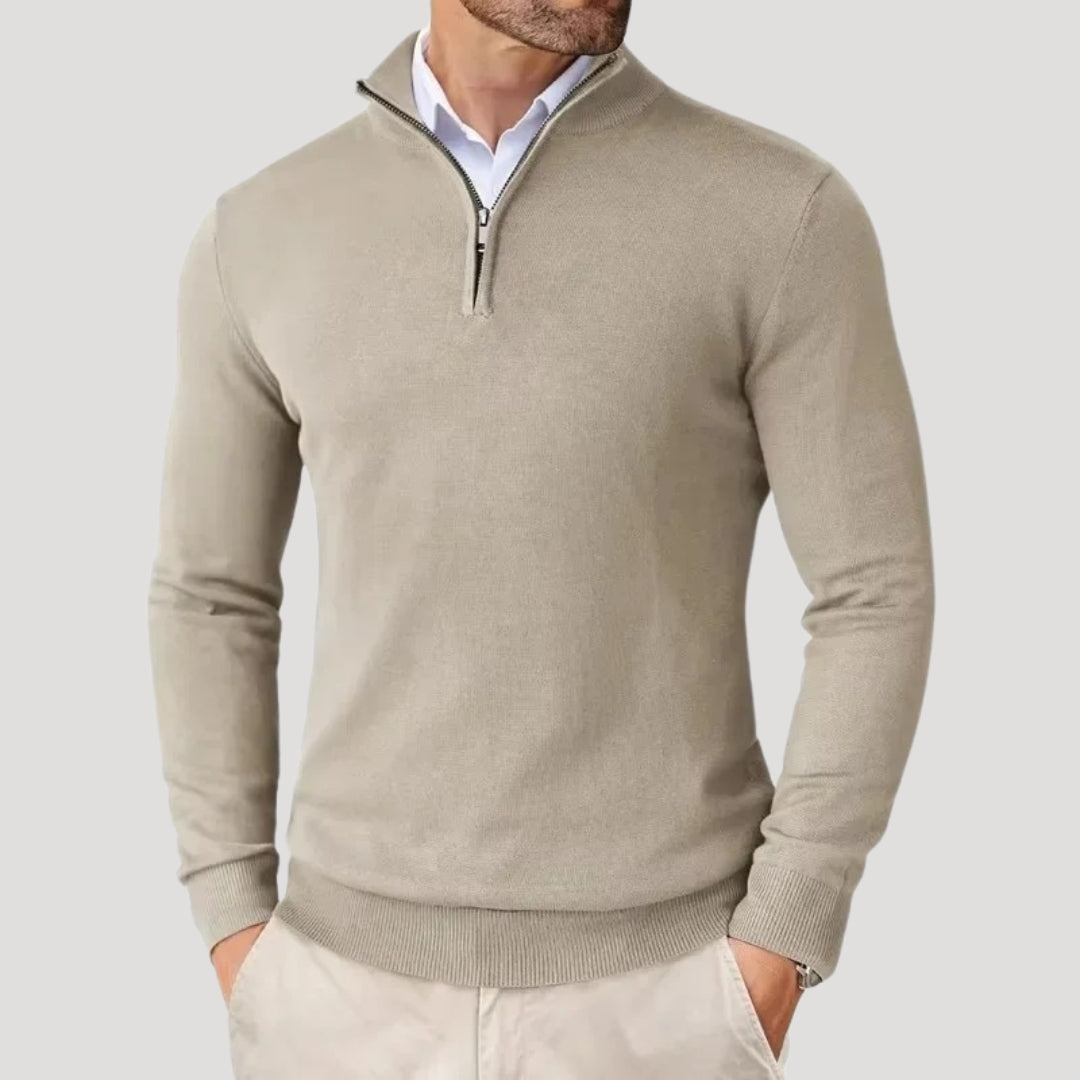Herren Halbzip-Strickpullover - Smart Casual Strickmode