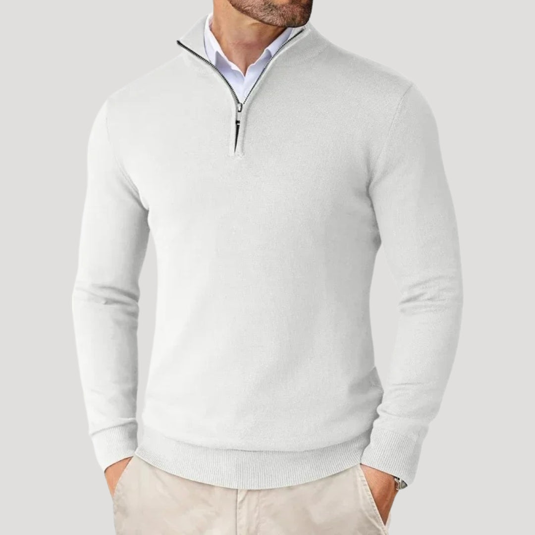 Herren Halbzip-Strickpullover - Smart Casual Strickmode