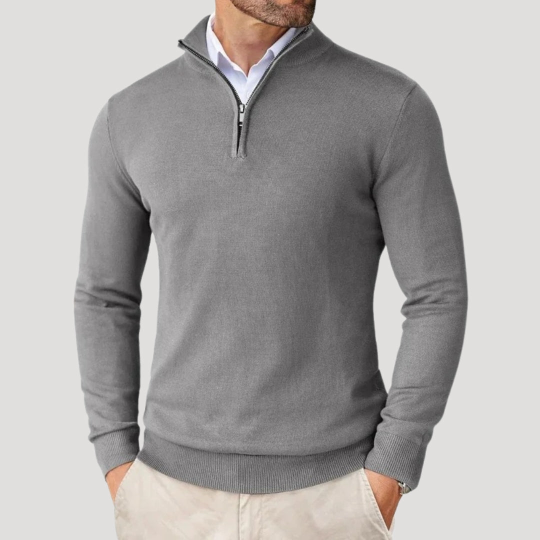 Herren Halbzip-Strickpullover - Smart Casual Strickmode