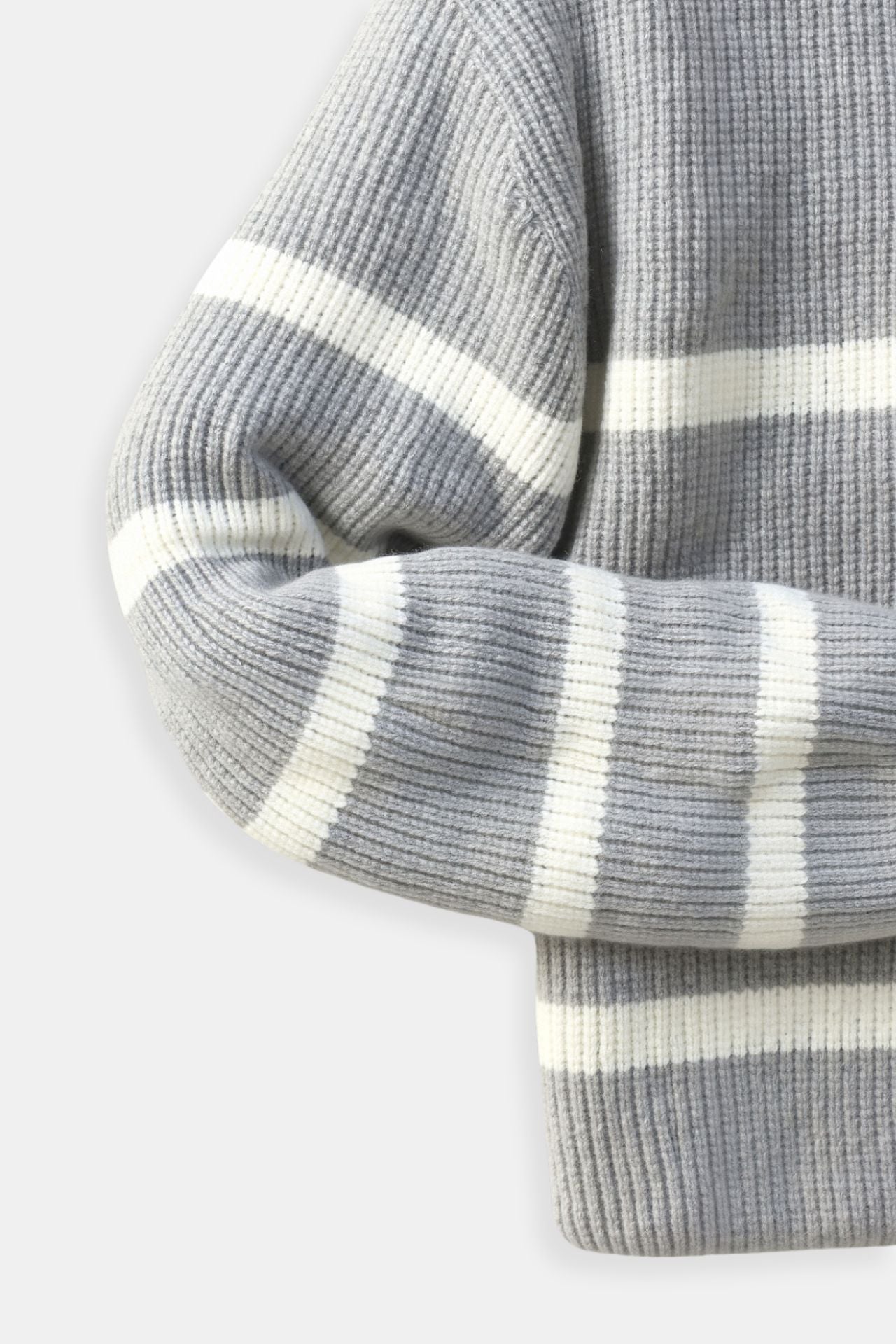 Herren Halbzip Strickpullover aus Wollmischung