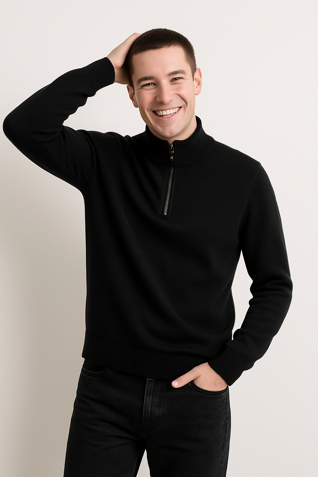 Herren Halbzip-Pullover – Strickpullover für kühle Tage