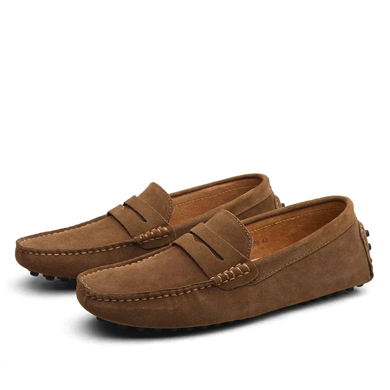 Herren Italienische Wildleder Slipper