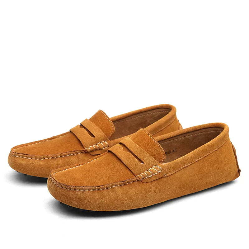 Herren Italienische Wildleder Slipper