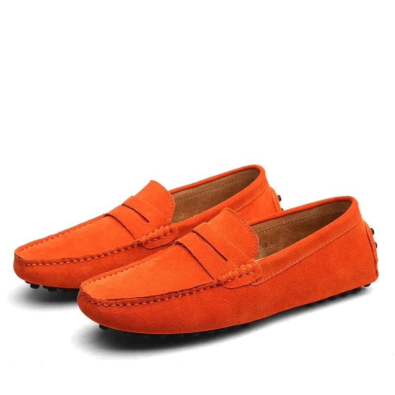 Herren Italienische Wildleder Slipper