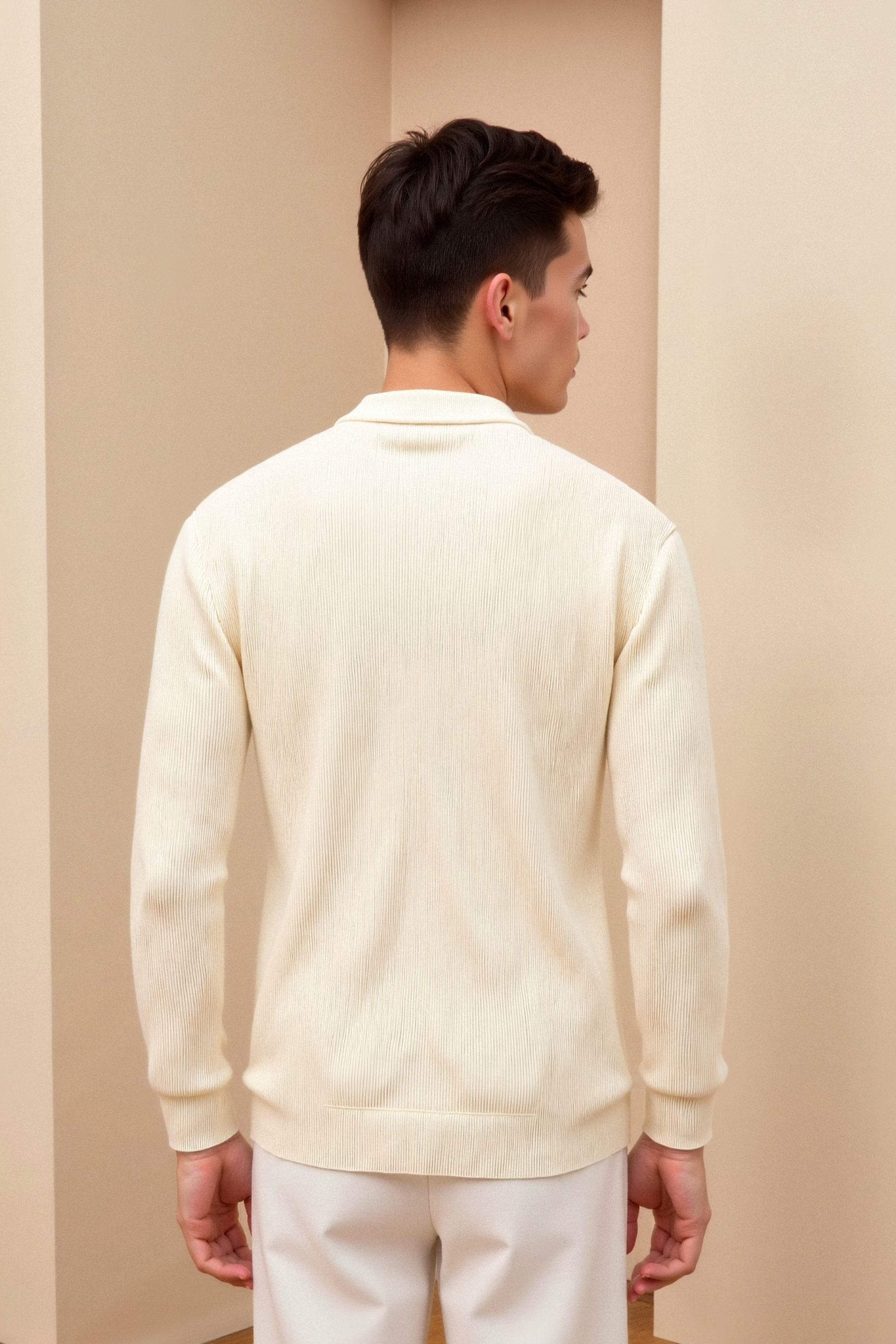 Herren Strickpullover mit Rundhalsausschnitt für den täglichen Gebrauch
