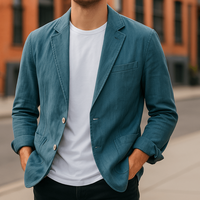 Herren Leinen Blazer – Maßgeschneiderte Leichte Jacke