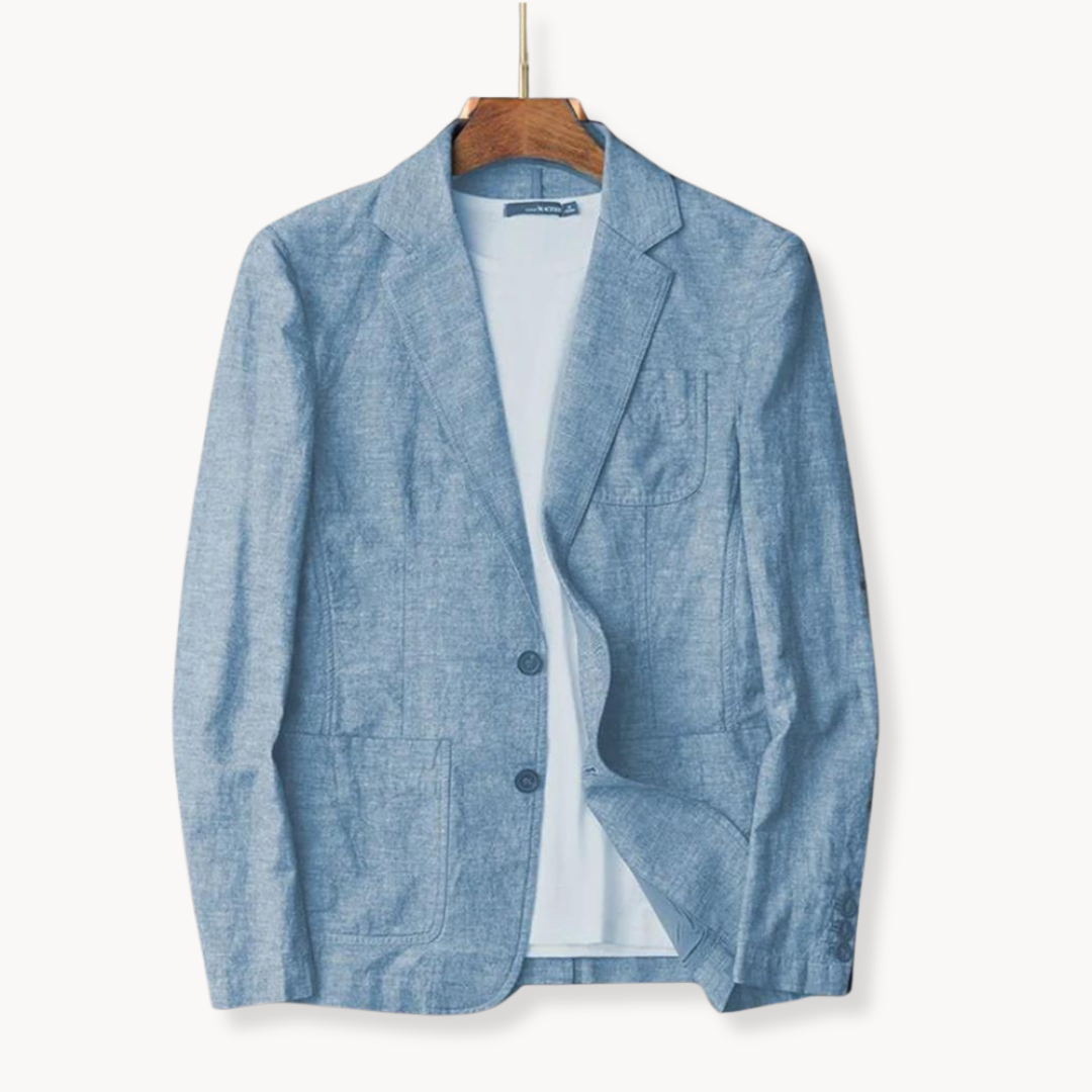 Herren Leinen Blazer Jacke für warmes Wetter