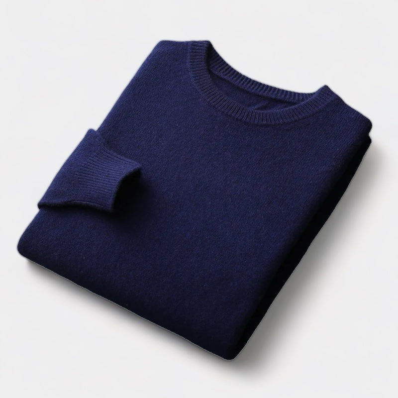 Herren Wollpullover – Rundhals Winterstrick
