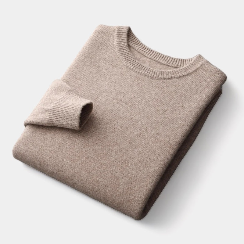 Herren Wollpullover – Rundhals Winterstrick