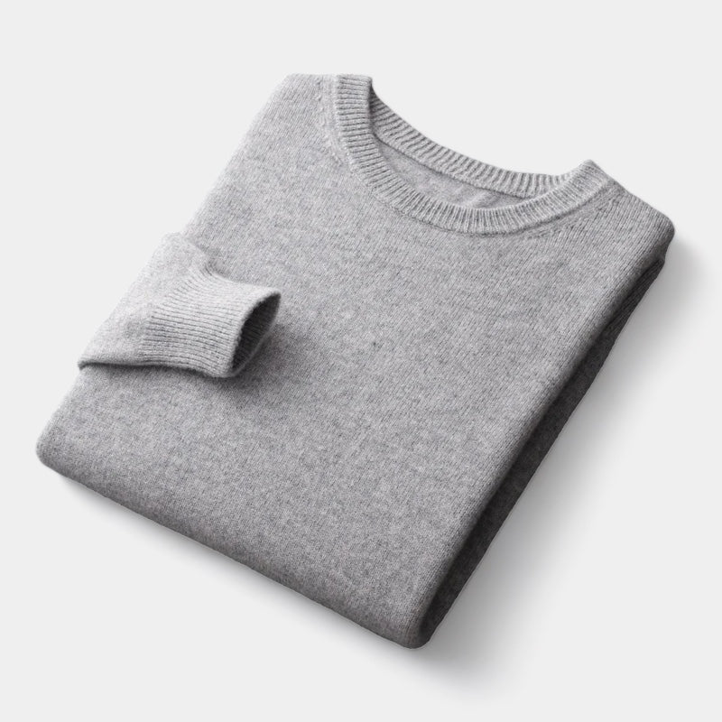 Herren Wollpullover – Rundhals Winterstrick