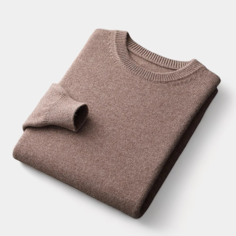 Herren Wollpullover – Rundhals Winterstrick