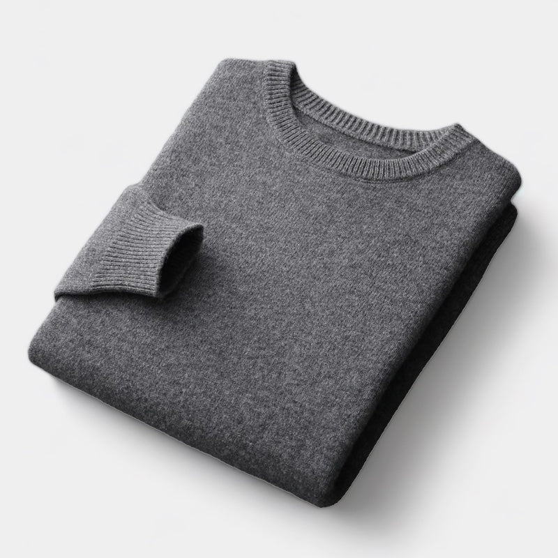 Herren Wollpullover – Rundhals Winterstrick