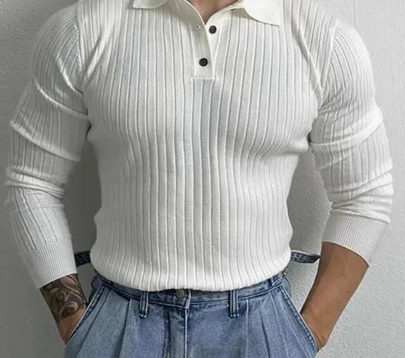 Herren Slim Fit Strickpullover