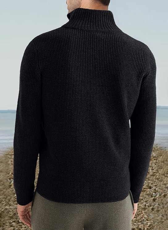 Herren Quarter Zip Pullover - Stilvolles italienisches Design