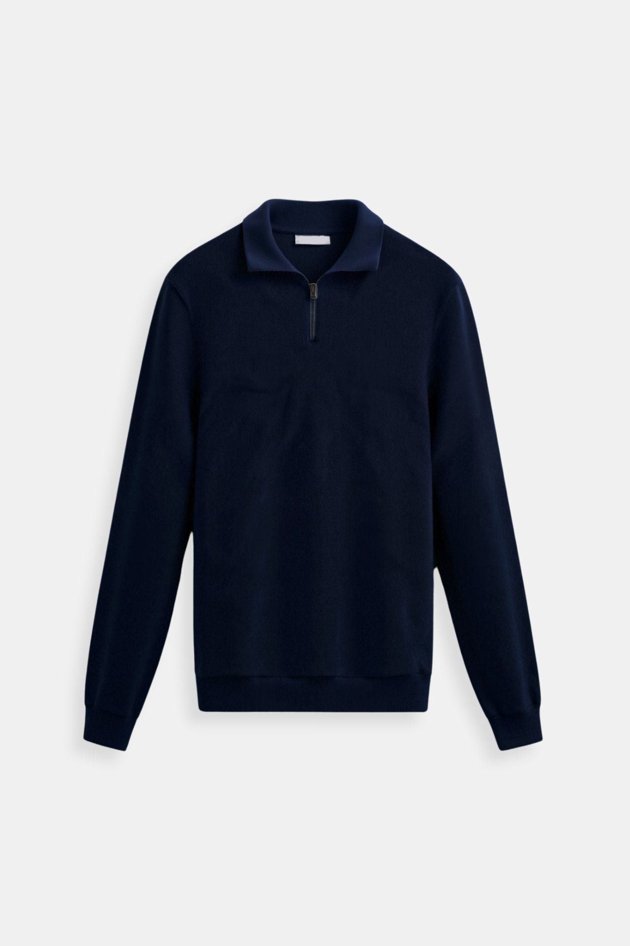 Herren Viertel-Reißverschluss Pullover - Klassisches Strickdesign aus Wolle