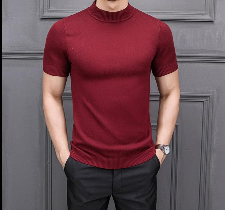 Herren Kurzarmpullover