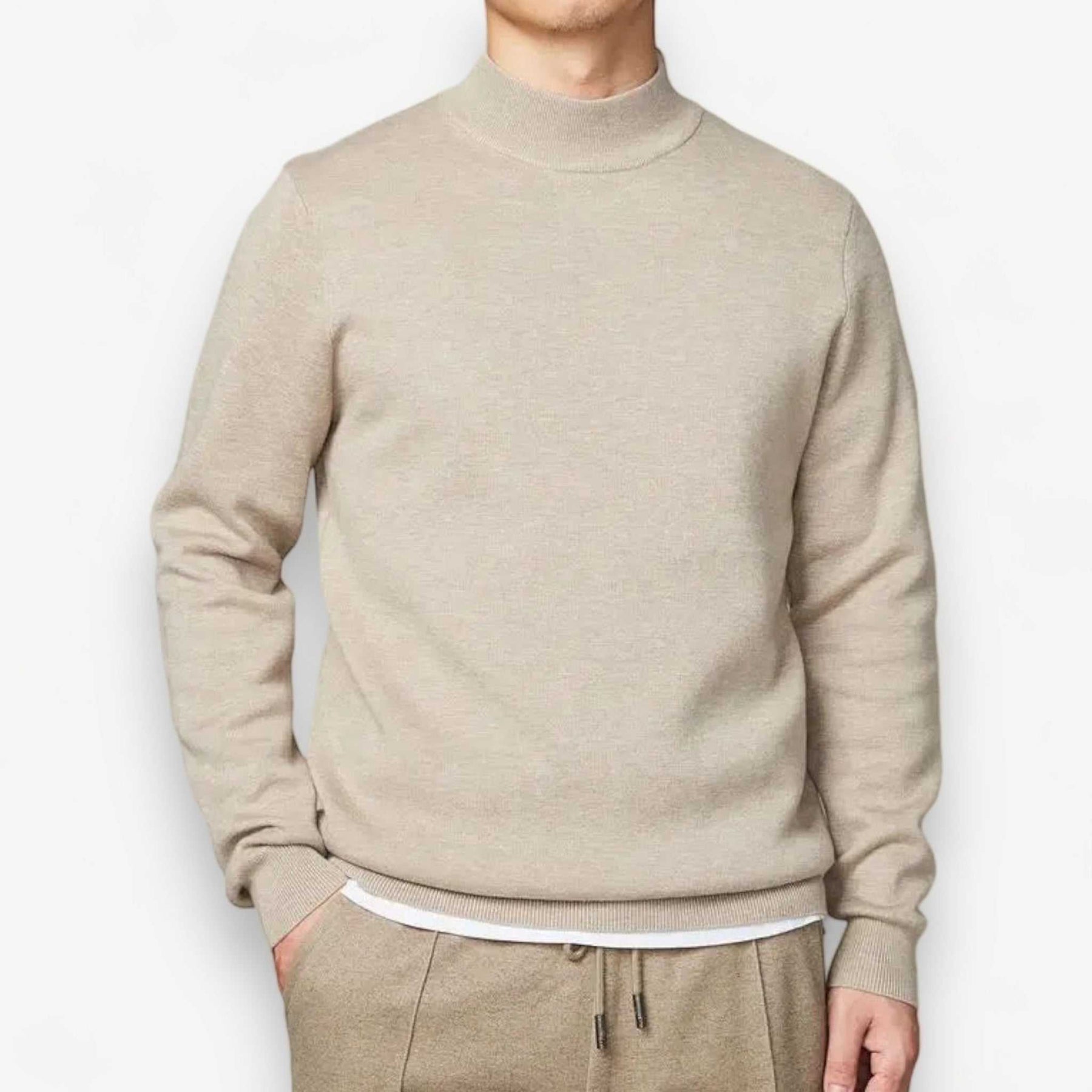 Herren Halbstecker Pullover