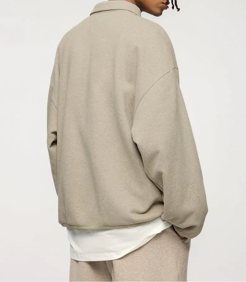 Herren Woll-Polo-Pullover