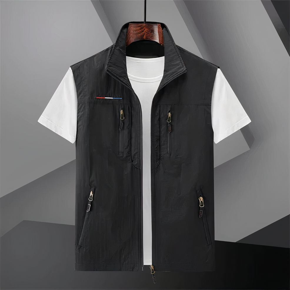 Herren Baumwolle Multi-Taschen Weste