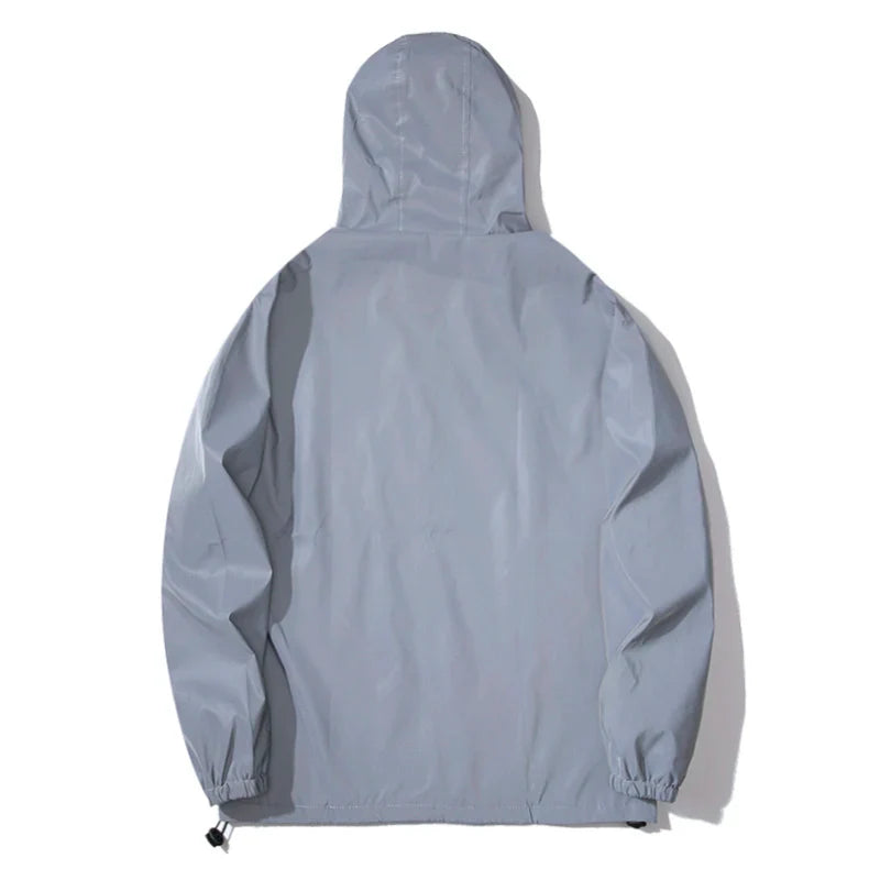 Niko Herren Windbreaker Jacke | Reflektierendes Material, Wasserdicht