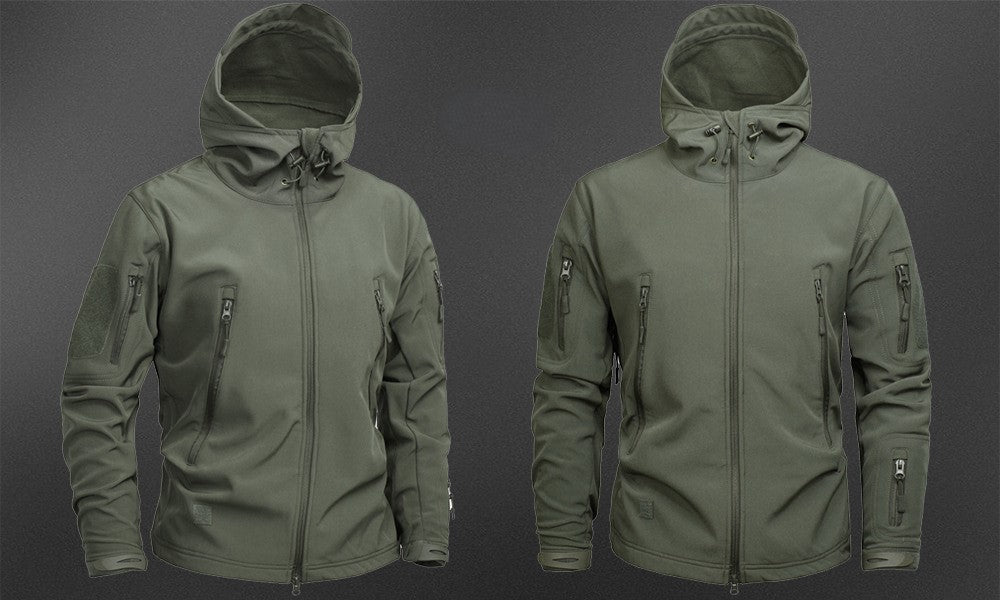 Herren Fleecejacke Softshell Bergsteiger Winterjacke
