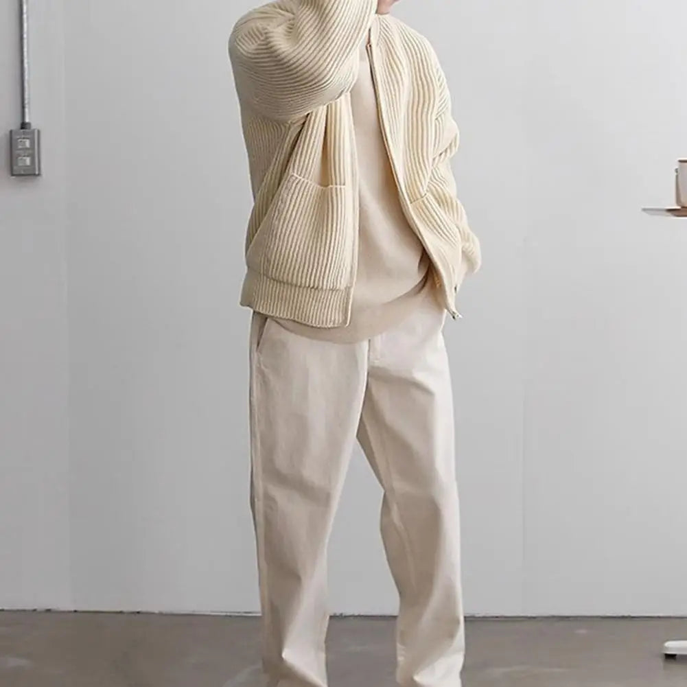 Rico Herren Strickjacke | Hochwertige Strickware, Reißverschluss und Kordelzug, Vielseitig für Herbst