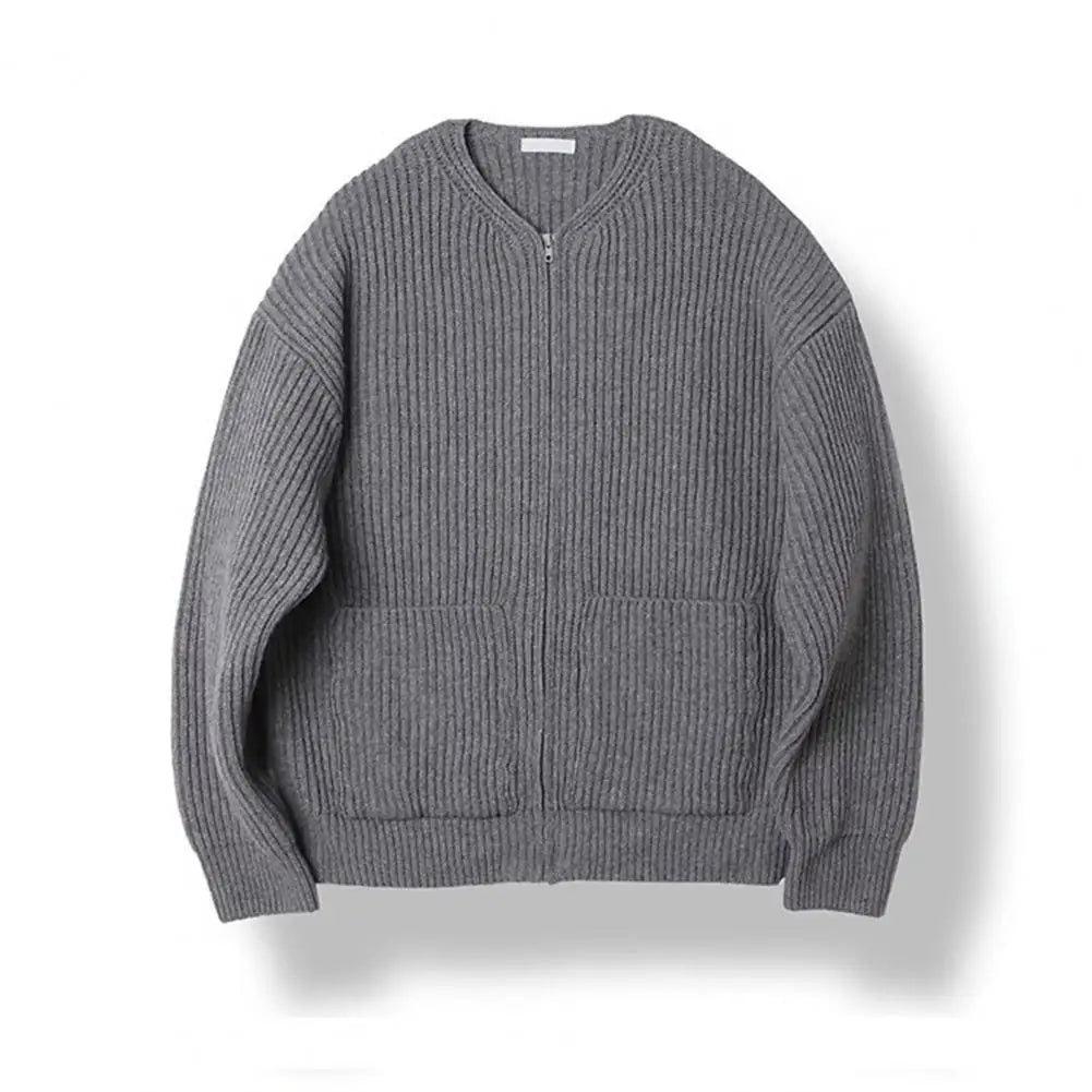 Rico Herren Strickjacke | Hochwertige Strickware, Reißverschluss und Kordelzug, Vielseitig für Herbst