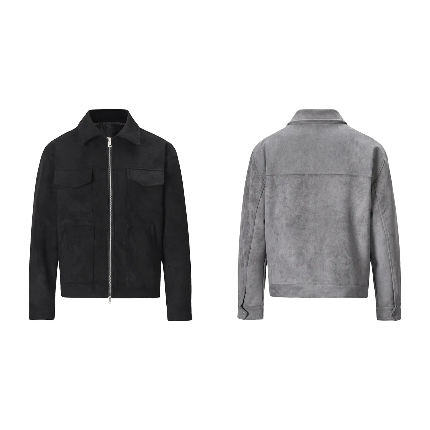 Rocco Herren Wildlederjacke | Vintage Look, Lockerer Schnitt