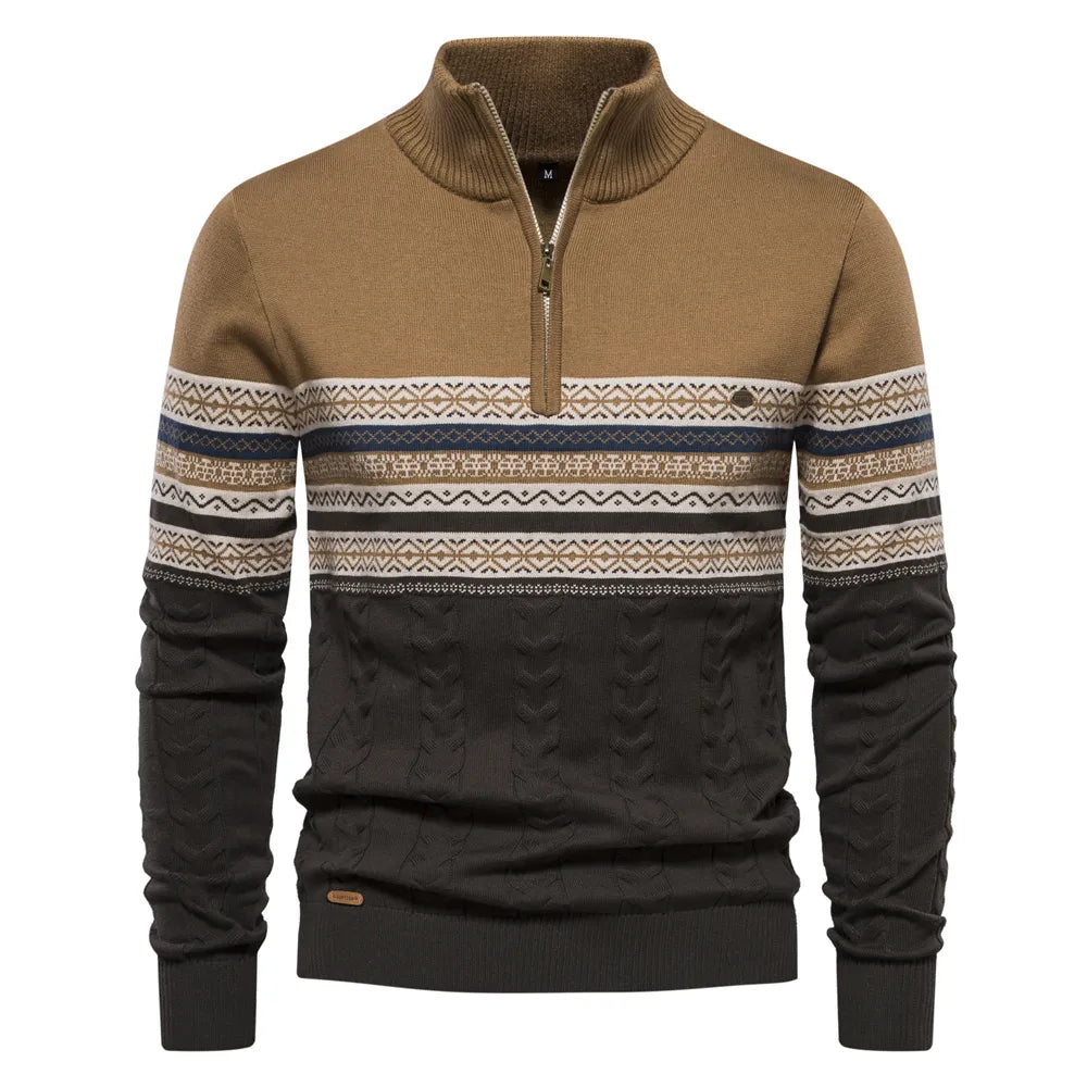 Rudy | Premium Retro-Musterpullover