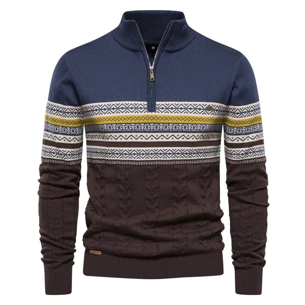 Rudy | Premium Retro-Musterpullover