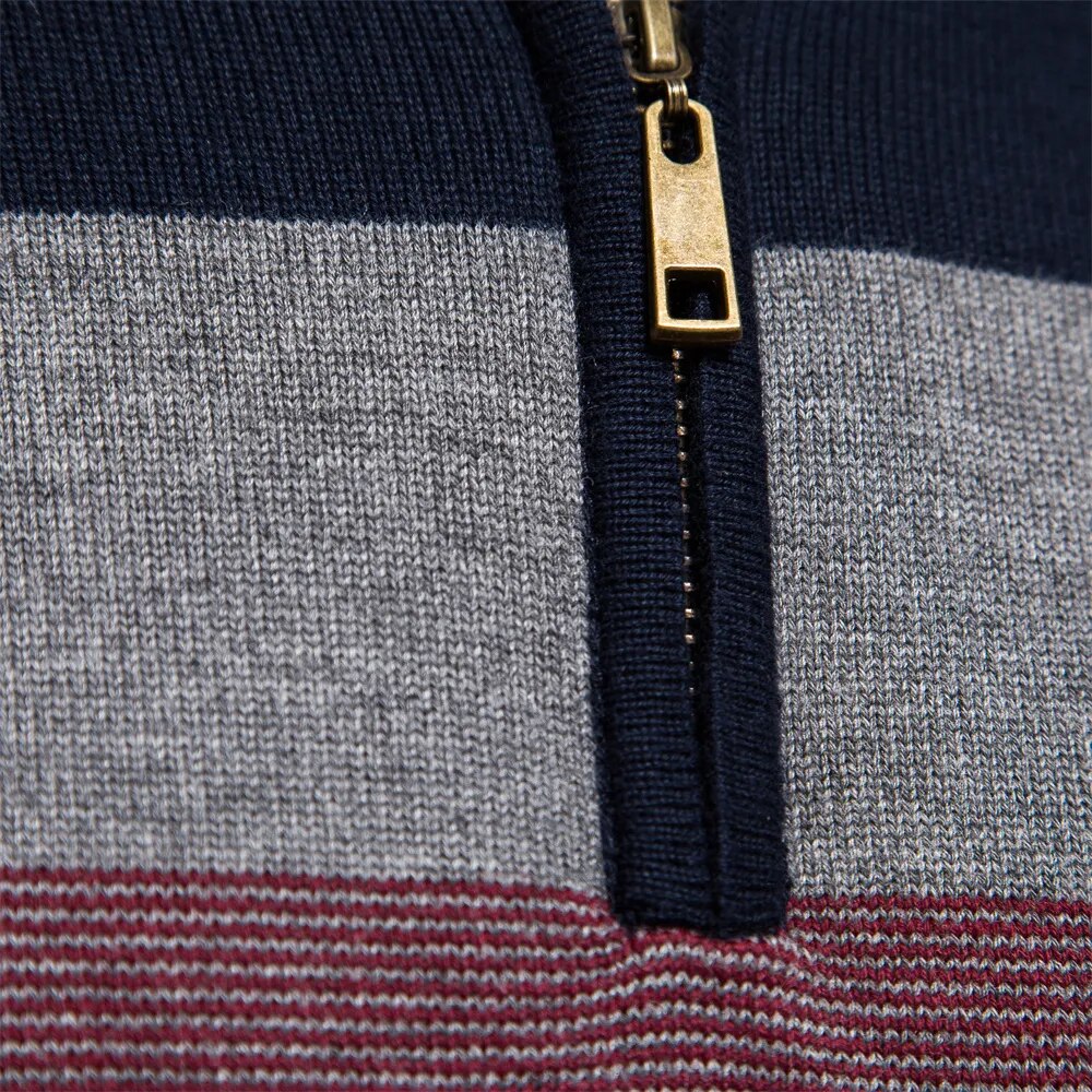 ByCastello | Pullover mit Viertelreißverschluss