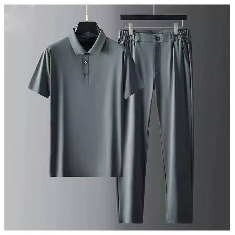 Sam Herren Anzug | Ultra-Dünne Ice Seide, Business Casual