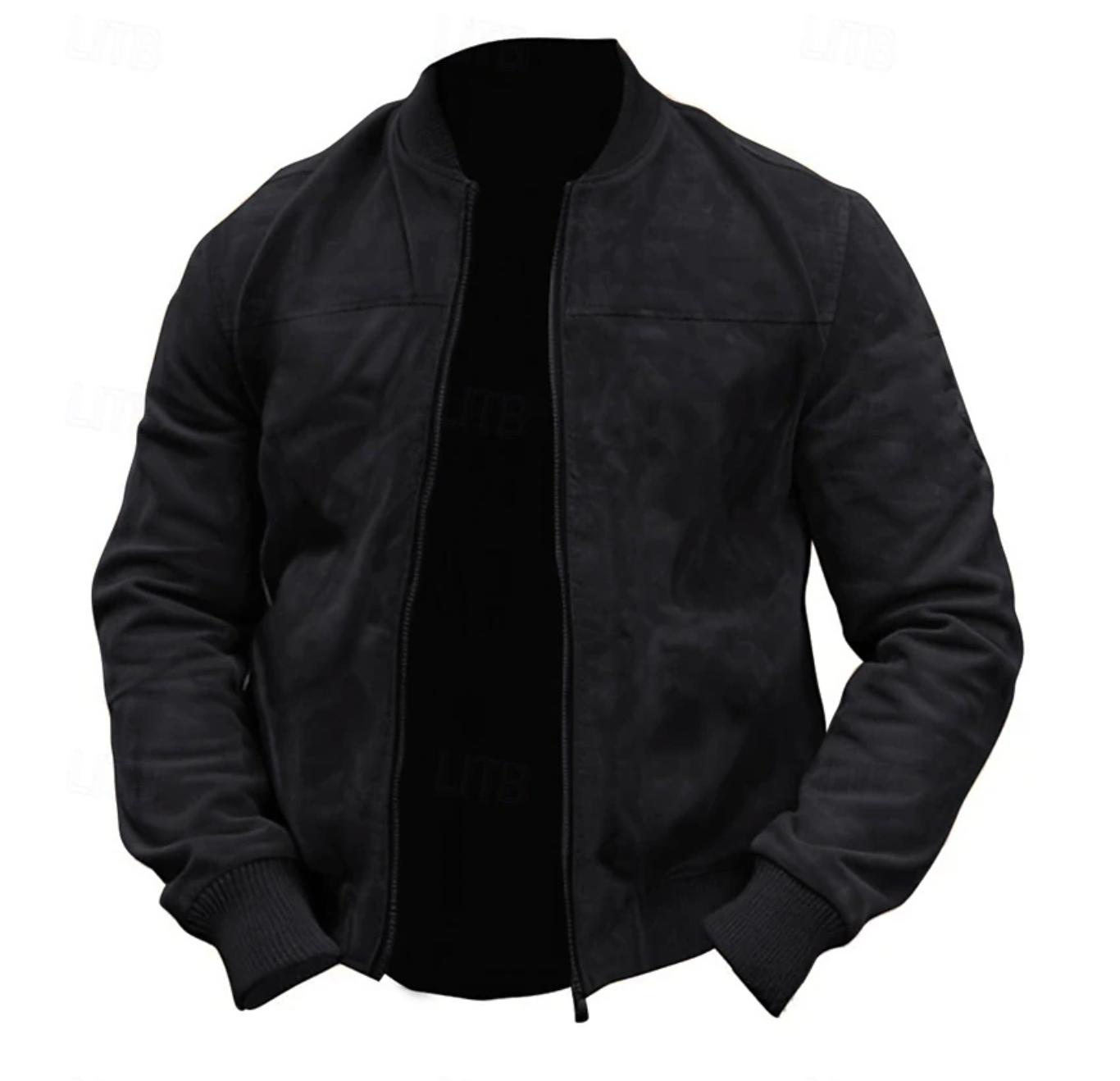 Herren Leichte Wildleder Bomberjacke