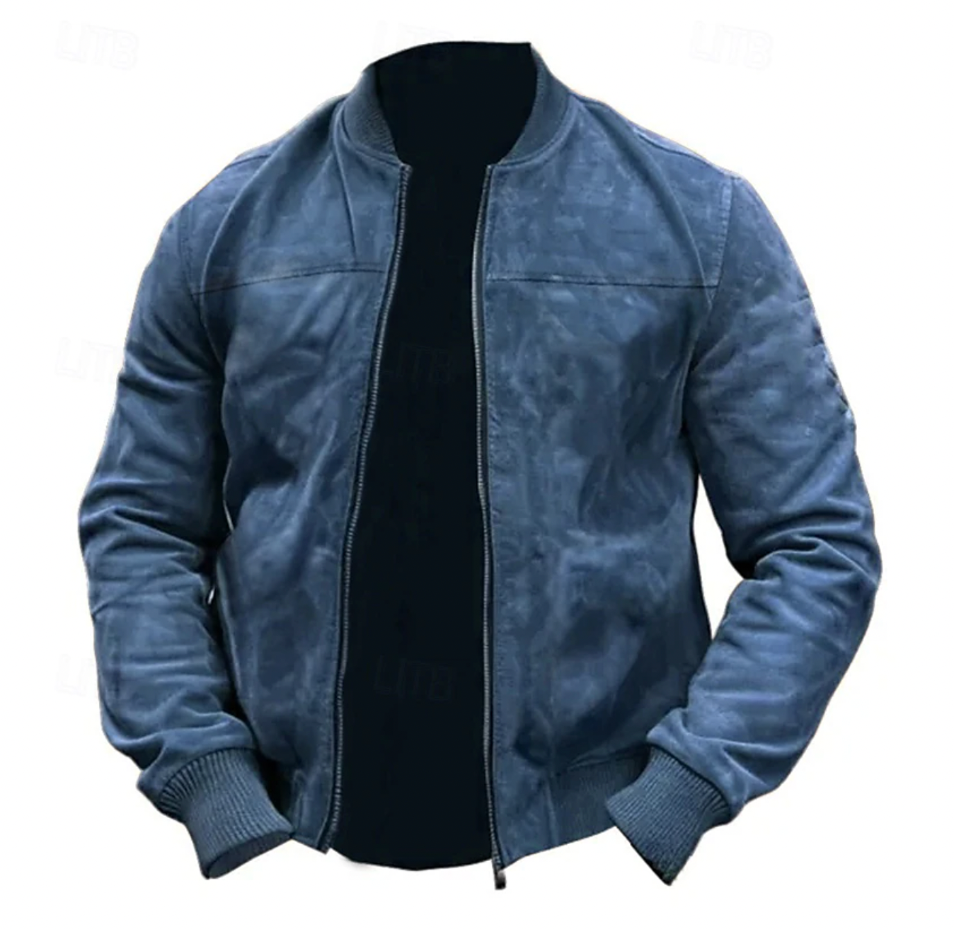 Herren Leichte Wildleder Bomberjacke