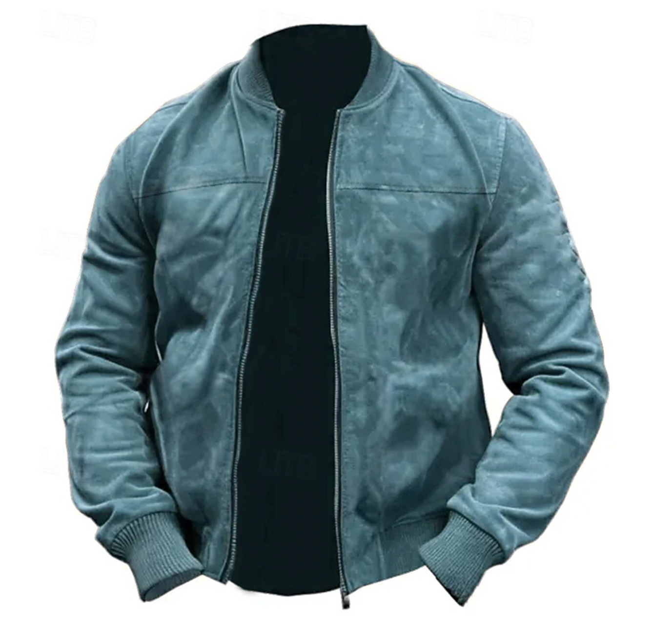 Herren Leichte Wildleder Bomberjacke
