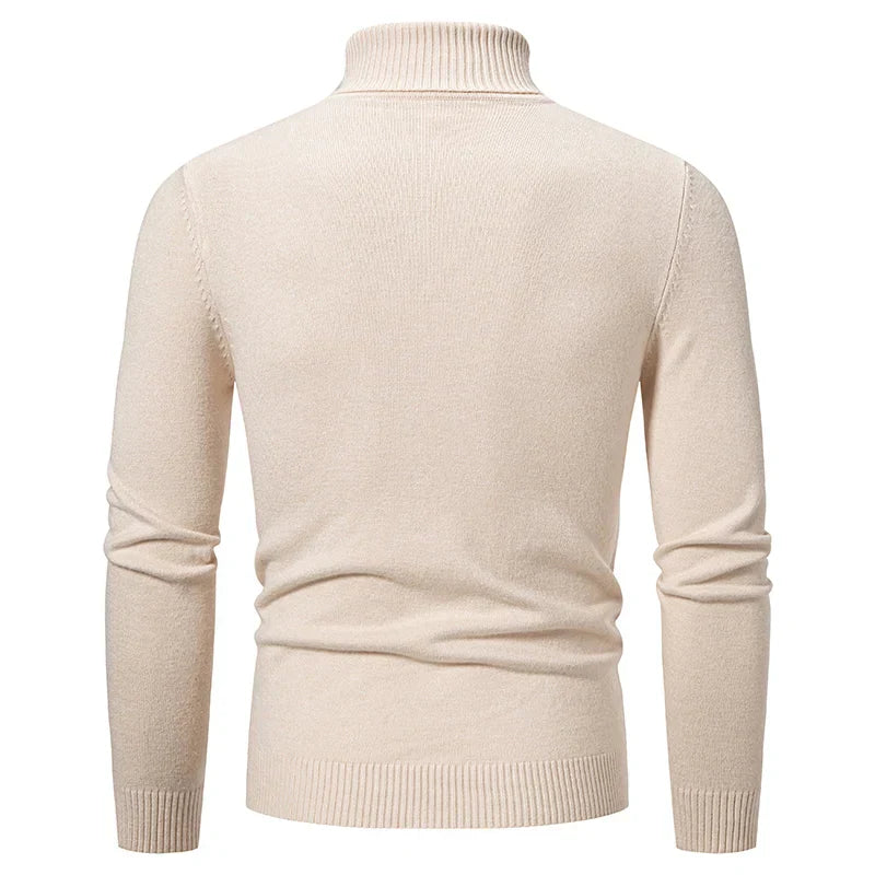 ByCastello | Kabelstrick Halb-Zip Pullover