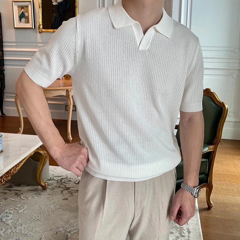 Sola Herren Polo Shirt | Vintage Kurzarm, Hochwertige Baumwolle