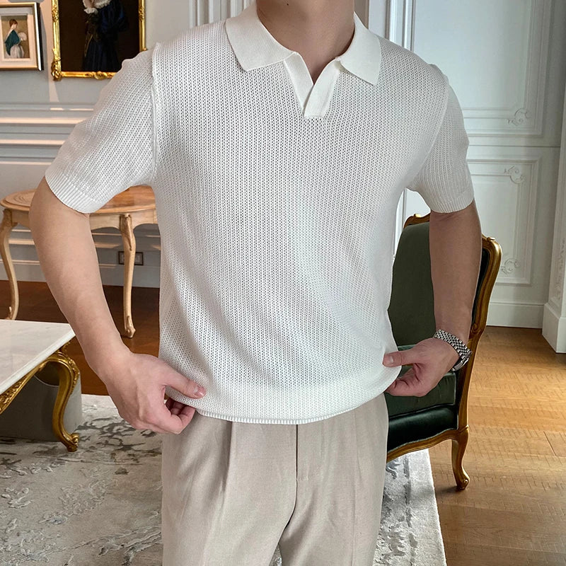 Sola Herren Polo Shirt | Vintage Kurzarm, Hochwertige Baumwolle