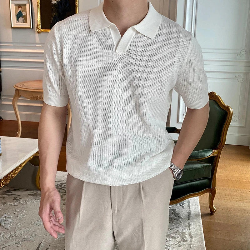 Sola Herren Polo Shirt | Vintage Kurzarm, Hochwertige Baumwolle