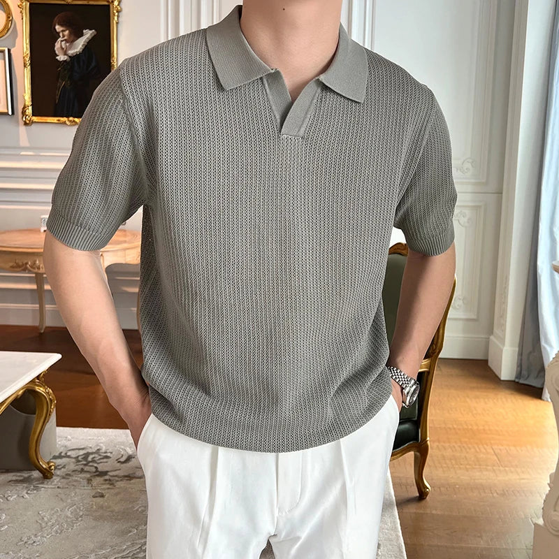 Sola Herren Polo Shirt | Vintage Kurzarm, Hochwertige Baumwolle