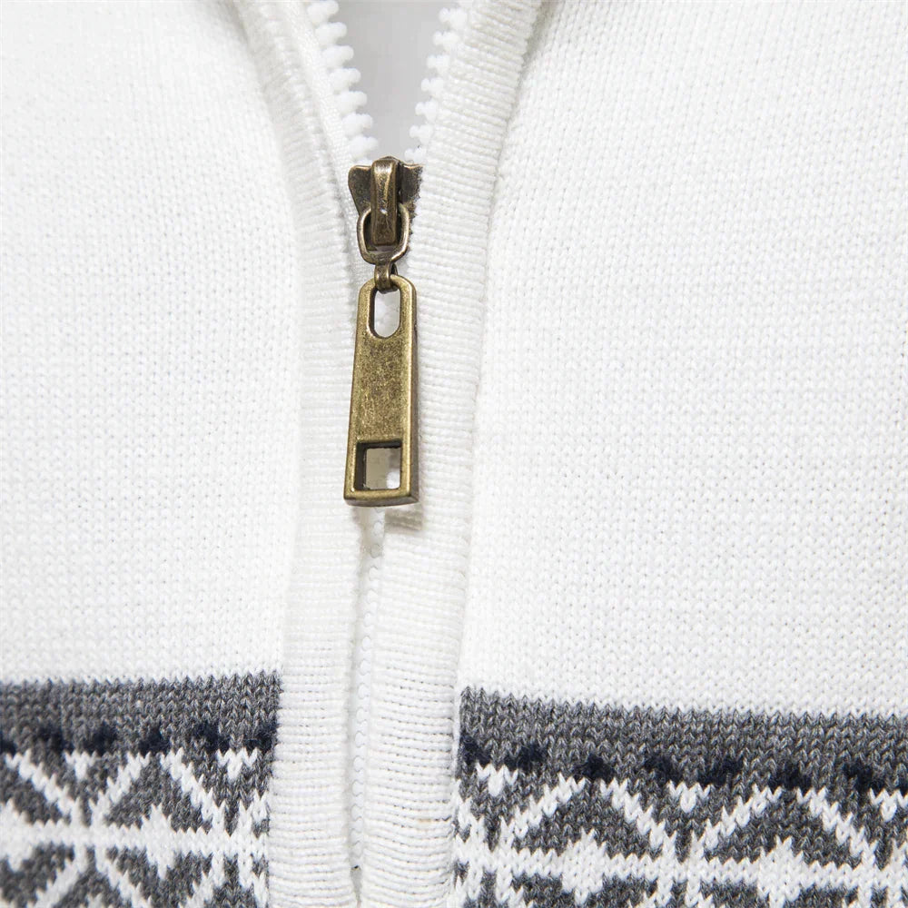 Rudy | Premium Retro-Musterpullover