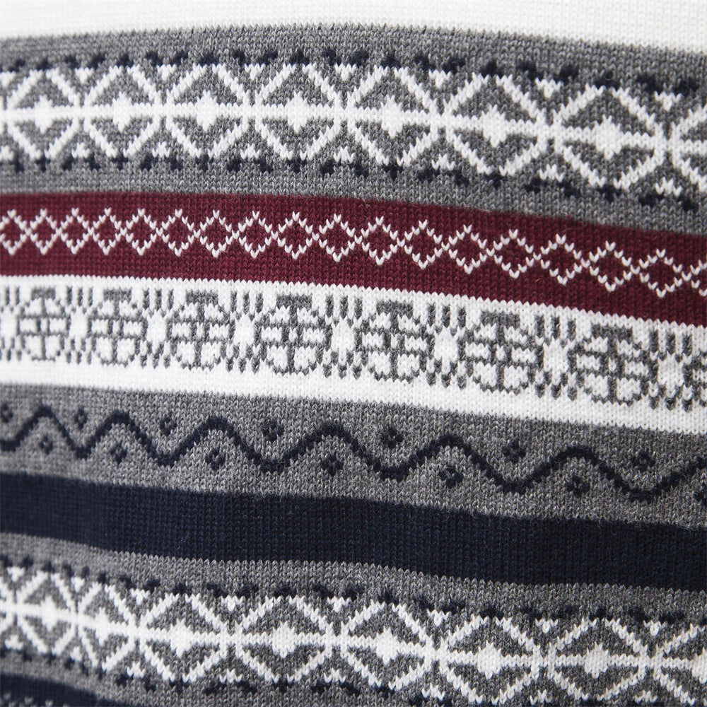 Rudy | Premium Retro-Musterpullover