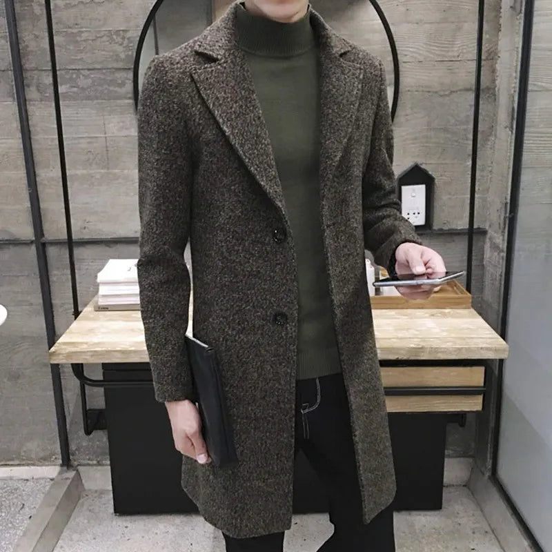 Sven Herren Trenchcoat | Hochwertige Wollmischung, Lässig, Plusgröße bis 2XL