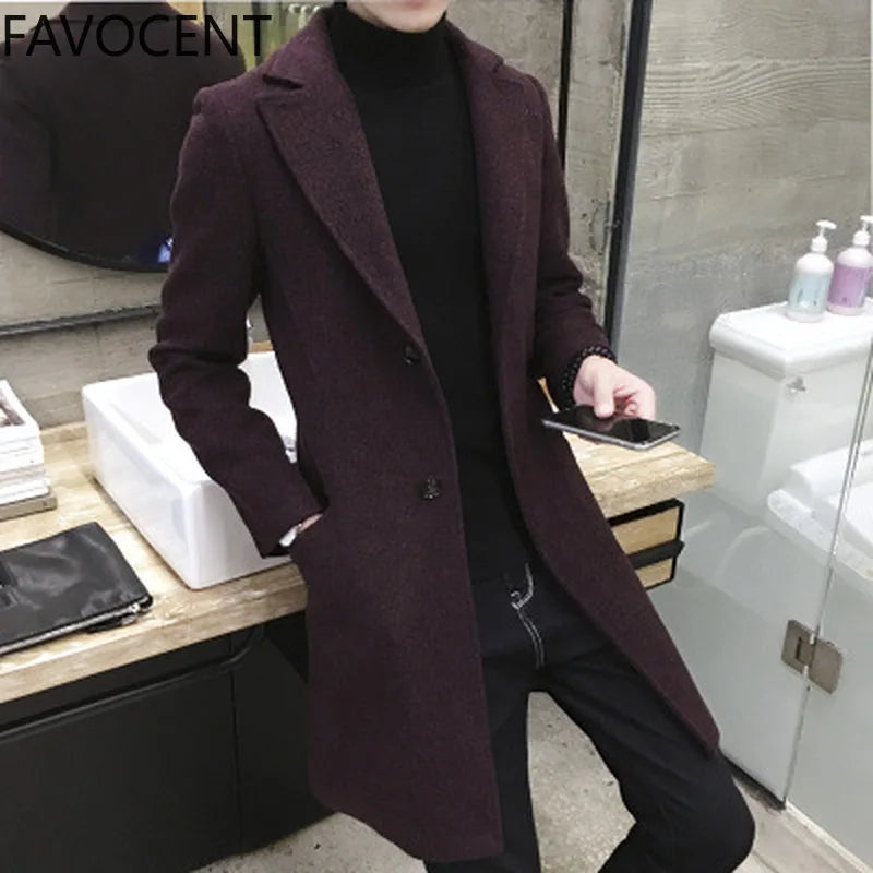 Sven Herren Trenchcoat | Hochwertige Wollmischung, Lässig, Plusgröße bis 2XL