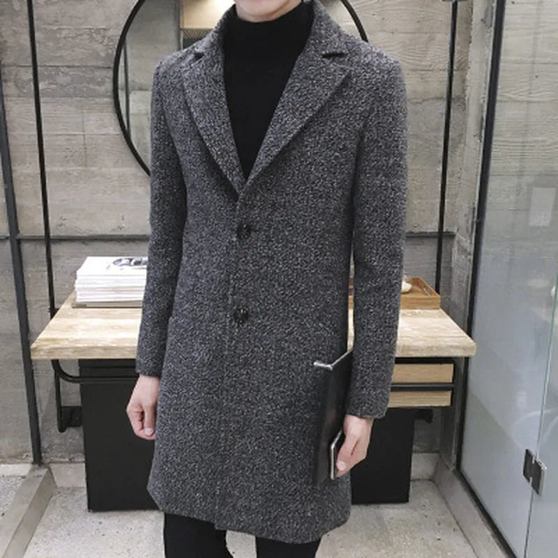 Sven Herren Trenchcoat | Hochwertige Wollmischung, Lässig, Plusgröße bis 2XL