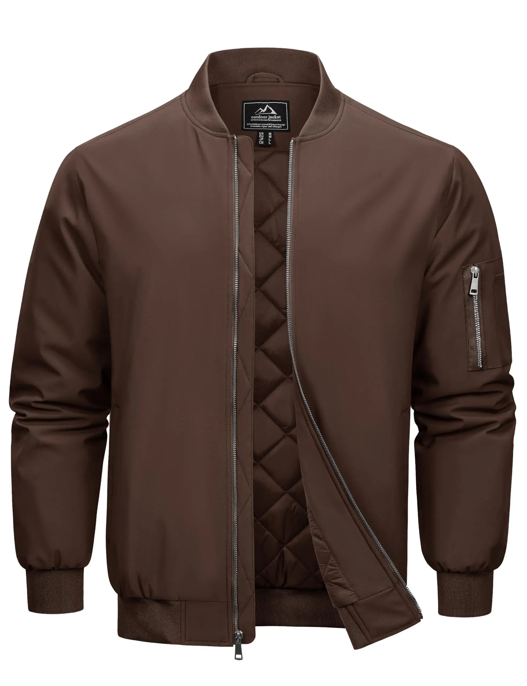 Herren Bomberjacke | Gepolstert, Wasserfest, Casual
