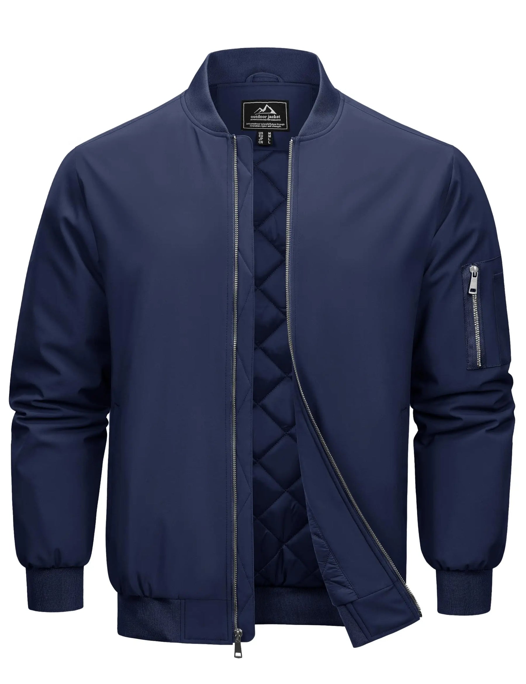 Herren Bomberjacke | Gepolstert, Wasserfest, Casual