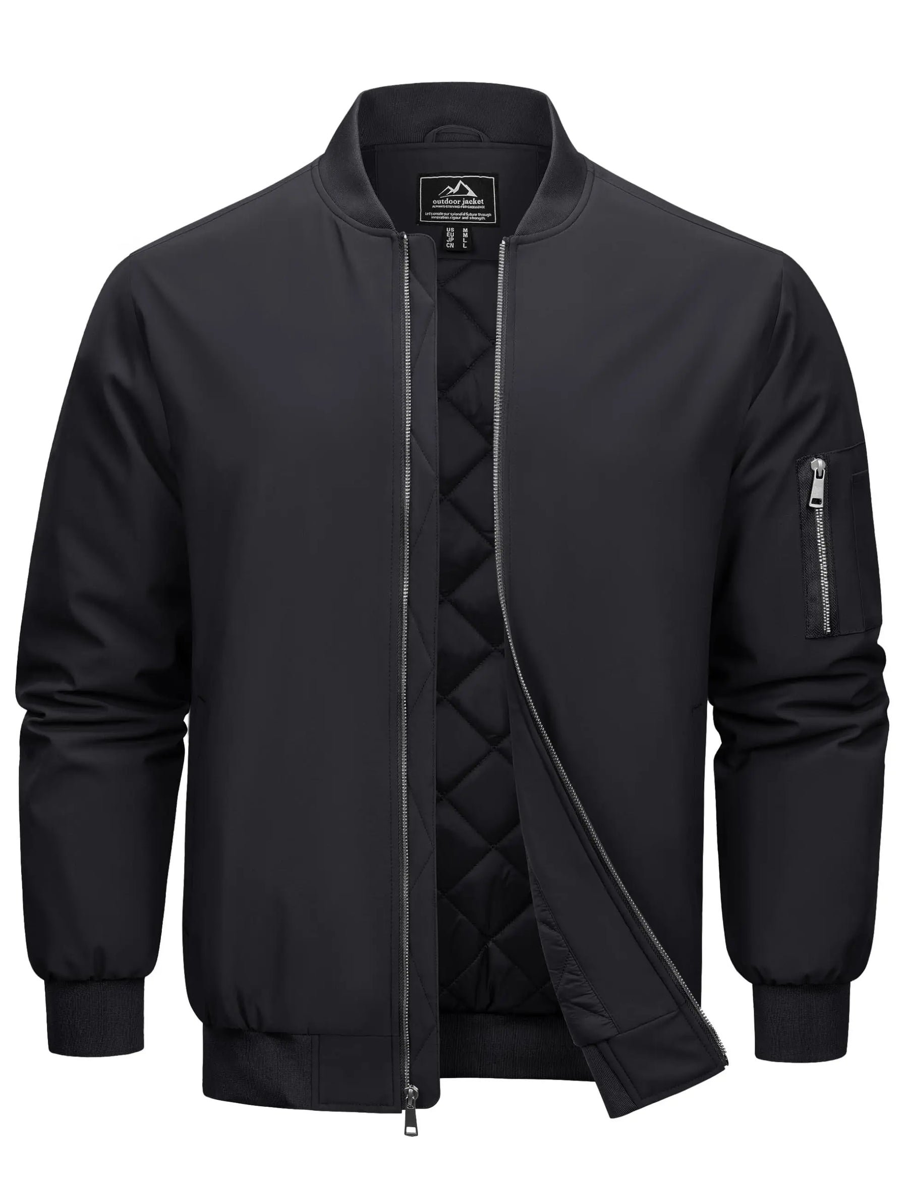 Herren Bomberjacke | Gepolstert, Wasserfest, Casual
