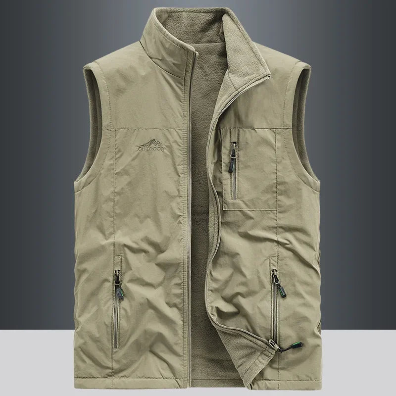 Velo Herren Weste | Verdicktes Fleece, Schnelltrocknend