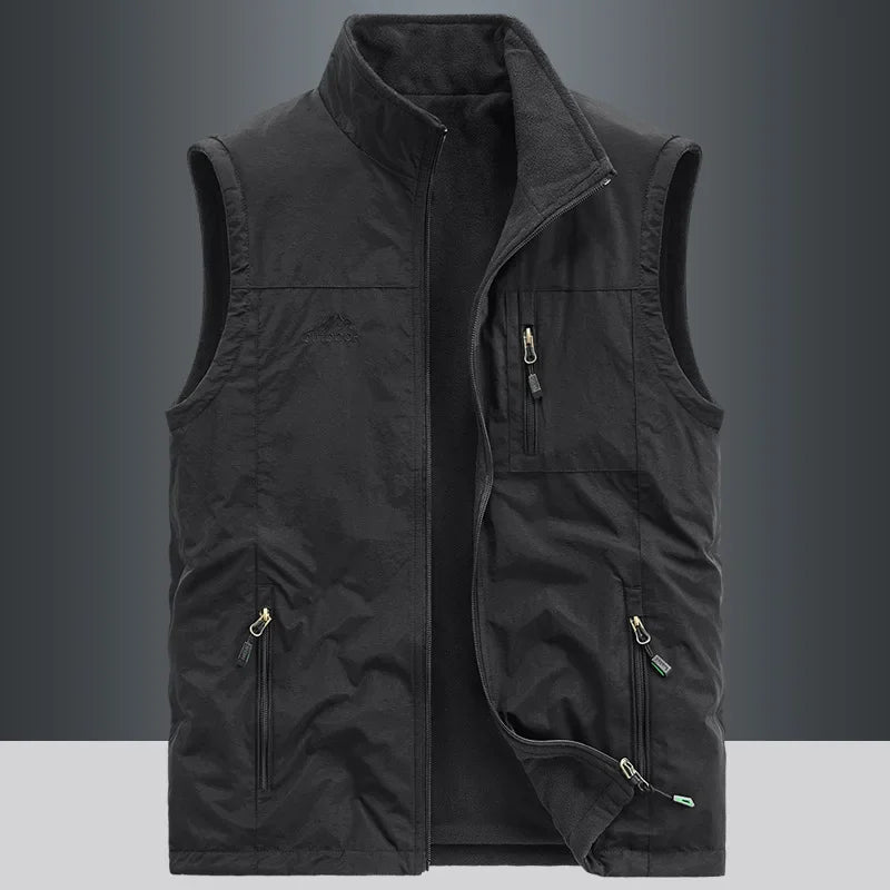 Velo Herren Weste | Verdicktes Fleece, Schnelltrocknend